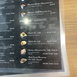 Sof Sof Grill - Menu