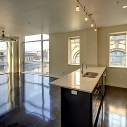 Merchants Commons - Here is an image of one our luxury 2 bedroom units including 2 bathrooms and beautiful views of the downtown Syracuse Area