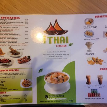 I Thai Kitchen - Menu - Thai Near Me - Las Vegas, Nevada