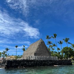 Kona Boys - Heaiu- a sacred Hawaiian temple near the King Kamehameha Hotel.