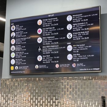 Middle James Brewery - Current beer menu - October '21 - Breweries Near Me - Pineville, North Carolina Middle James Brewery - Current beer menu - October '21 - Breweries Near Me - Pineville, North Carolina