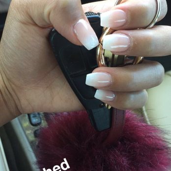 US Nails - Acrylic with gel - French fade - Nail Salons Near Me - Indio, California US Nails - Acrylic with gel - French fade - Nail Salons Near Me - Indio, California