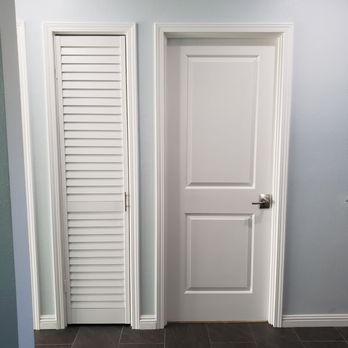 808 Star Construction - New interior door in the guest bedroom and new louver pantry door - General Contractors Near Me