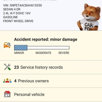 XCel Auto Sales - This is the what the odometer information from car fax - Used Car Dealers Near Me - Jacksonville, Florida