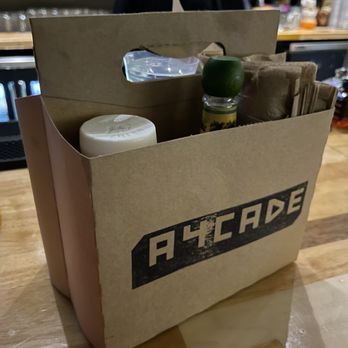 Roxy's Arcade - Contains: Mayo, mustard, ketchup, hot sauce, and lots of napkins - Arcades Near Me - Cambridge, Massachusetts