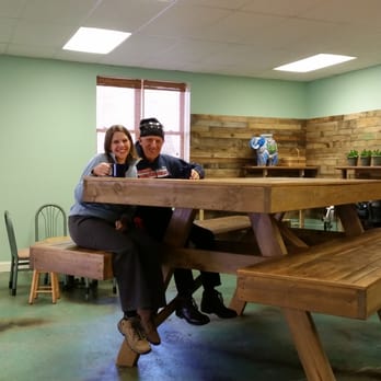 Blue Wing Frog - Hand built giant sized picnic table - New American Near Me - Strasburg, Virginia