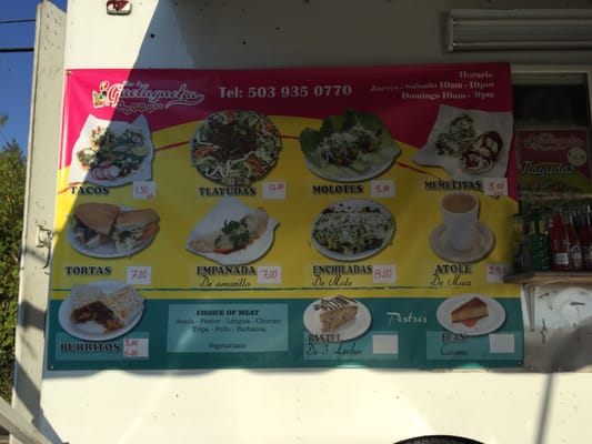 Menu photo 3 Flor de Guelaguetza Portland, OR