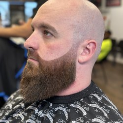 True Gents Barbershop - Shaved head and beard shape up and line up