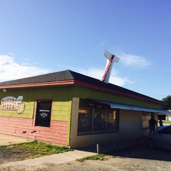 Baker's Pizza - The novelty plane tail sticking out of the roof, is the signal you have found it! - Pizza Near Me - Maysville, Oklahoma