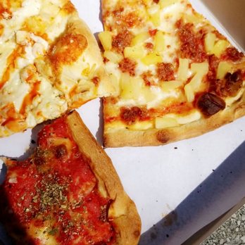 Luigi's Pizzeria - Regular Sicilian, buffalo chicken and Hawaiian - Pizza Near Me - Brooklyn, New York Luigi's Pizzeria - Regular Sicilian, buffalo chicken and Hawaiian - Pizza Near Me - Brooklyn, New York