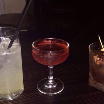 The Blind Rabbit - Cucumber Gin Smash, Mezcal & Coffee, and Bacon Old Fashioned (from L to R) - Cocktail Bars Near Me - Anaheim, California The Blind Rabbit - Cucumber Gin Smash, Mezcal & Coffee, and Bacon Old Fashioned (from L to R) - Cocktail Bars Near Me - Anaheim, California