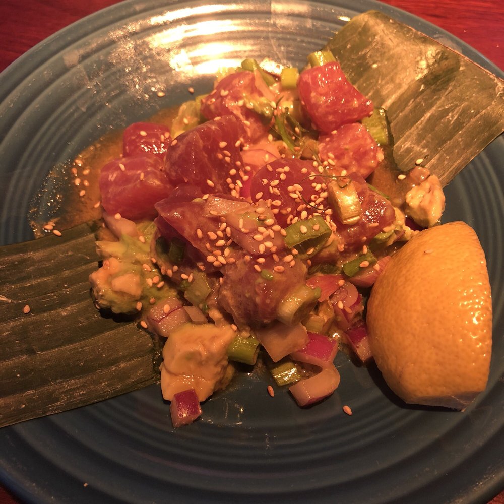 Order ISLAND STYLE POKE food online from Hula's Island Grill store, Santa Cruz on bringmethat.com