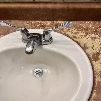The Heidelberg - a bathroom sink with a drain - American Near Me - Columbia, Missouri The Heidelberg - a bathroom sink with a drain - American Near Me - Columbia, Missouri