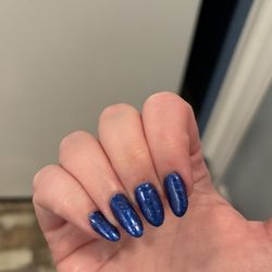 Pamper Nails & Spa - Polish is not even on the cuticles
