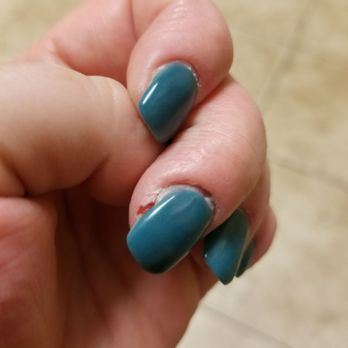 Champagne Nails & Spa - She cut me - Nail Salons Near Me - Everett, Massachusetts
