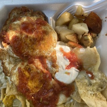 La Tapatia - Chilaquiles verdes with extra salsa on top - Mexican Near Me - Austin, Texas La Tapatia - Chilaquiles verdes with extra salsa on top - Mexican Near Me - Austin, Texas