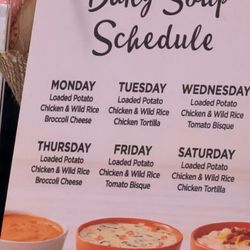 Chicken Salad Chick - Soup menu schedule