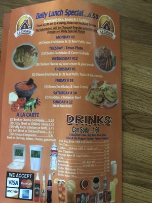 Menu photo 3 La Cabana Mexican Restaurant San Antonio, TX Menu photo 3 La Cabana Mexican Restaurant San Antonio, TX