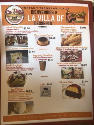 Menu photo 2 La Villa DF Phoenix, AZ