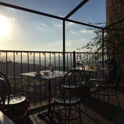 Osteria La Porta - The terrace in January.