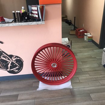 Glendale Powder Coating - Wheels off my custom Harley Build - Powder Coating Near Me - Glendale, Arizona