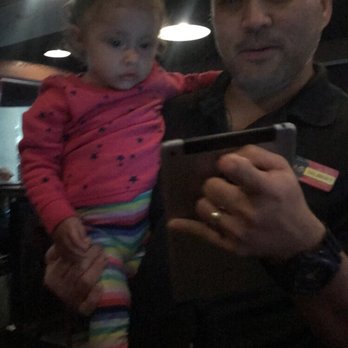 Gerry's Grill - My daughter and the waiter lol - Filipino Near Me - Artesia, California