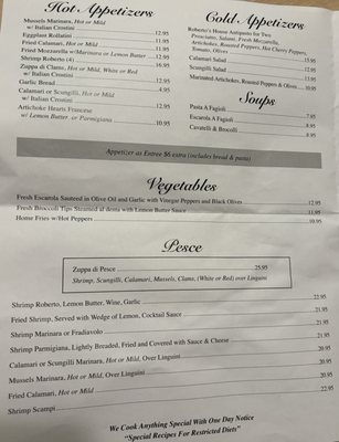 Menu photo 1 Roberto's Ristorante Flemington, NJ