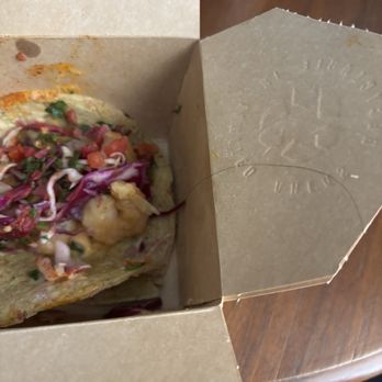 Taconeta - The hair in my shrimp taco (pulled out) - Tacos Near Me - El Paso, Texas