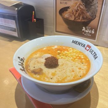 Menya Ultra - Spicy Tonkotsu - Ramen Near Me - San Diego, California Menya Ultra - Spicy Tonkotsu - Ramen Near Me - San Diego, California