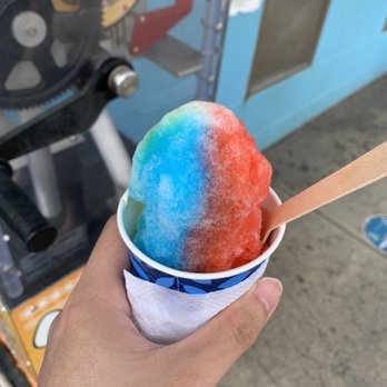 Waiola Shave Ice - Waiola Rainbow (Strawberry, Banana, Vanilla) - Ice Cream & Frozen Yogurt Near Me - Honolulu, Hawaii Waiola Shave Ice - Waiola Rainbow (Strawberry, Banana, Vanilla) - Ice Cream & Frozen Yogurt Near Me - Honolulu, Hawaii