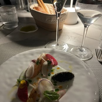 Le Jardinier - Caviar and shrimp appetizer - French Near Me - Houston, Texas Le Jardinier - Caviar and shrimp appetizer - French Near Me - Houston, Texas