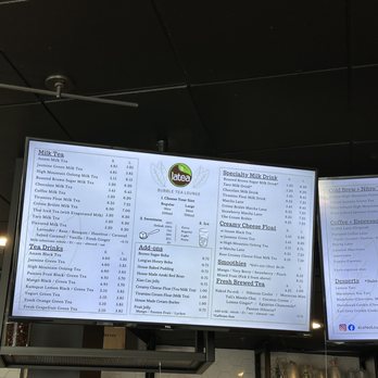 Latea Bubble Tea  - Menu - Desserts Near Me - Culver City, California