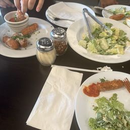Breaded Mozzarella Sticks, Cesar salad, 16" Pepperoni Pizza Breaded Mozzarella Sticks, Cesar salad, 16" Pepperoni Pizza