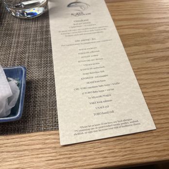 Koete Omakase - Menu - Sushi Bars Near Me - New York, New York Koete Omakase - Menu - Sushi Bars Near Me - New York, New York