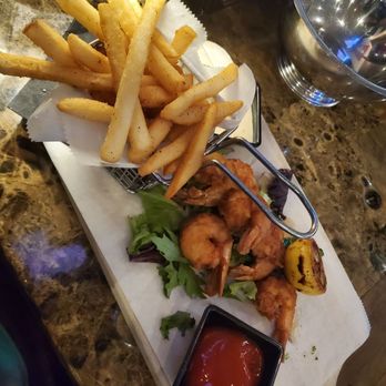 Mona Lounge & Cigar Bar - Fried shrimp with side ketchup - New American Near Me - Glen Allen, Virginia Mona Lounge & Cigar Bar - Fried shrimp with side ketchup - New American Near Me - Glen Allen, Virginia