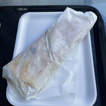 Tacos 352 - Single burrito for dine-in served on a styrofoam tray. - Tacos Near Me - Gainesville, Florida Tacos 352 - Single burrito for dine-in served on a styrofoam tray. - Tacos Near Me - Gainesville, Florida