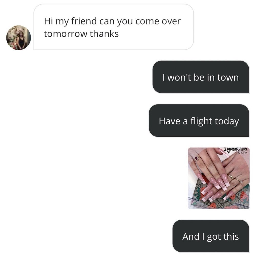 I Love Nails - What I requested and what she chose to do on her own! - Nail Salons Near Me - Corona, California I Love Nails - What I requested and what she chose to do on her own! - Nail Salons Near Me - Corona, California