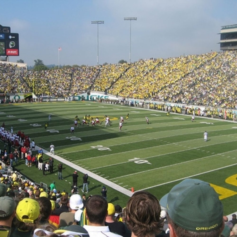 Autzen Stadium - Yes, the Ducks scored on this play. - Stadiums & Arenas Near Me - Eugene, Oregon