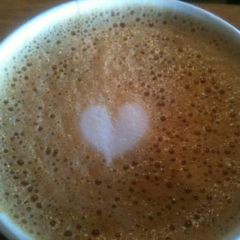 Lucky's Doughnuts - Non-fat extra hot latte. Cute. - Donuts Near Me - Vancouver, British Columbia