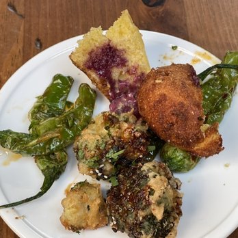 Oak & Reed - Sweet Corn Hush Puppies, Blistered Shishito Peppers, O&R Cornbread - Beer Bar Near Me - Middletown, New York