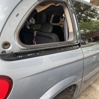 Circle at Point Park - Car that was shoot up next 6 pictures - Apartments Near Me - Houston, Texas