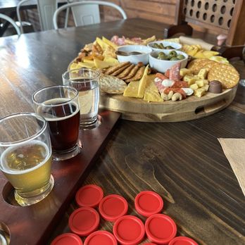 Baby Cow Brewing - Beer flight! - Breweries Near Me - Comanche, Texas