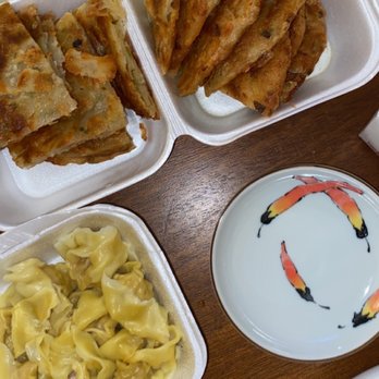 Chongqing House - E3. Green Onion Pancake- N4. Wonton Tossed in Chili Sauce- -- SO GOOD! our favorites - Szechuan Near Me - Plano, Texas Chongqing House - E3. Green Onion Pancake- N4. Wonton Tossed in Chili Sauce- -- SO GOOD! our favorites - Szechuan Near Me - Plano, Texas