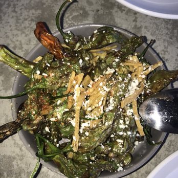 Hundred Proof - Shishito peppers (birds-eye view) - San Diego, CA