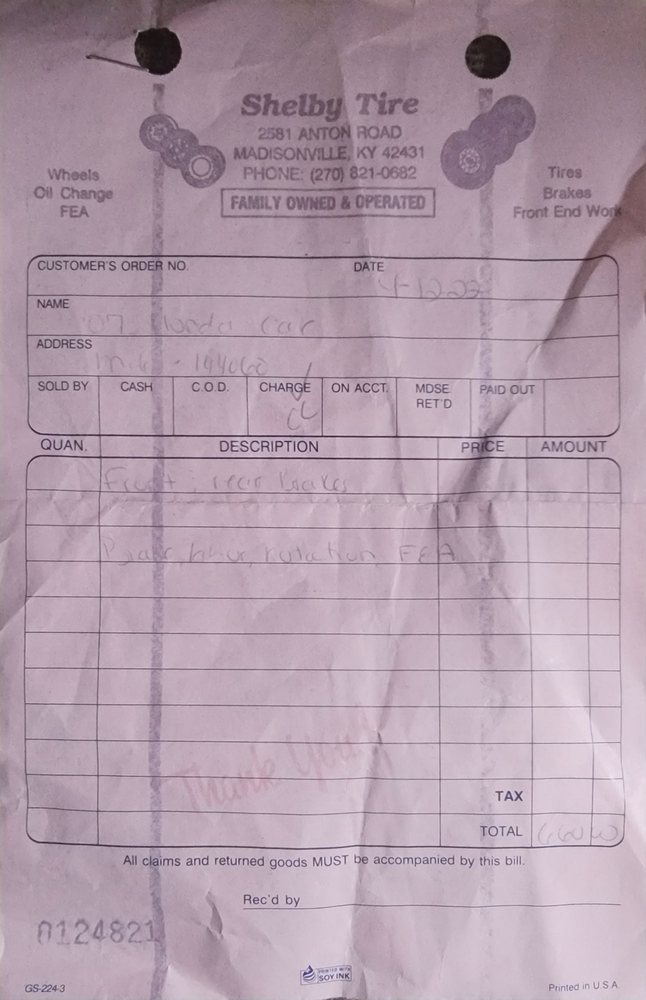 SHELBY TIRE Updated July 2024 2581 Anton Rd, Madisonville, Kentucky