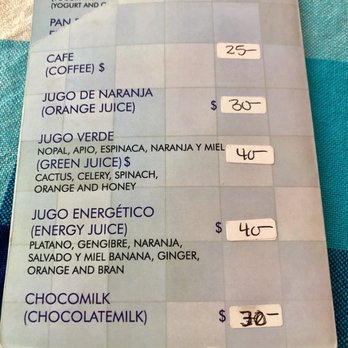 Azul - Menu 2 of 2 - March 2018 - VN - Breakfast & Brunch Near Me - Puerto Vallarta, JAL