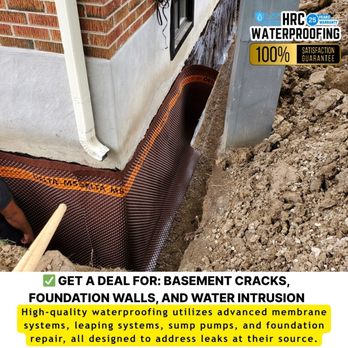 HRC Waterproofing - Cracks? Leaks? Waterproofing just $75/ft! Local & trusted fix. Get a fast quote -- no gimmicks. Limited spots. - Waterproofing Near Me - North York, Ontario HRC Waterproofing - Cracks? Leaks? Waterproofing just $75/ft! Local & trusted fix. Get a fast quote -- no gimmicks. Limited spots. - Waterproofing Near Me - North York, Ontario