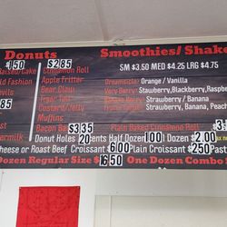 Donut Factory - Menu as of November 2024