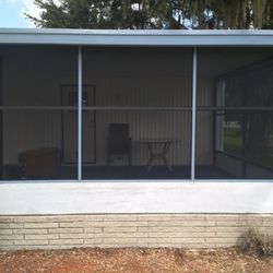 Johnson's Screening and Seamless Gutter - Patio with Pet Screen