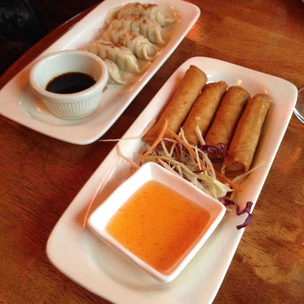 Pan Thai - Dumplings and chicken spring rolls - Thai Near Me - Hopkinton, Massachusetts